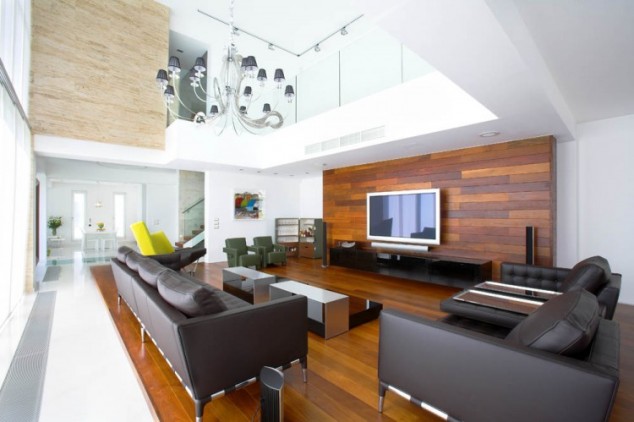 17 Admirable Room Makeovers With Wood Accent Walls Adamos Residence 11 750x499 634x422 17 Admirable Room Makeovers With Wood Accent Walls