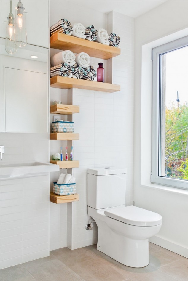 16 Inspirational Bathroom Storage Ideas That Combine Functionality With Creativity Small Bathroom Renovation 634x949 16 Inspirational Bathroom Storage Ideas That Combine Functionality With Creativity