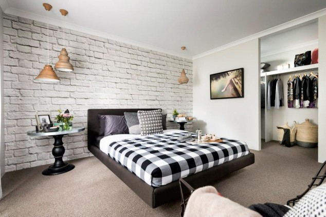 15 Fascinating Accent Brick Walls In The Interior Design That Will Elevate Your Creativity White Brick Mural Faux Walls Collection Brando Display Home Celebration Homes 634x423 15 Fascinating Accent Brick Walls In The Interior Design That Will Elevate Your Creativity