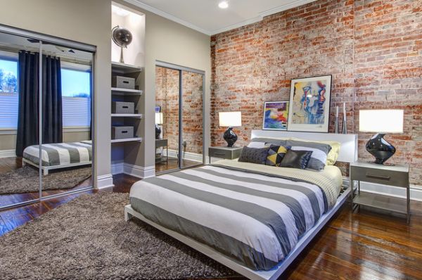 15 Fascinating Accent Brick Walls In The Interior Design That Will Elevate Your Creativity bedroom wall brick 15 Fascinating Accent Brick Walls In The Interior Design That Will Elevate Your Creativity
