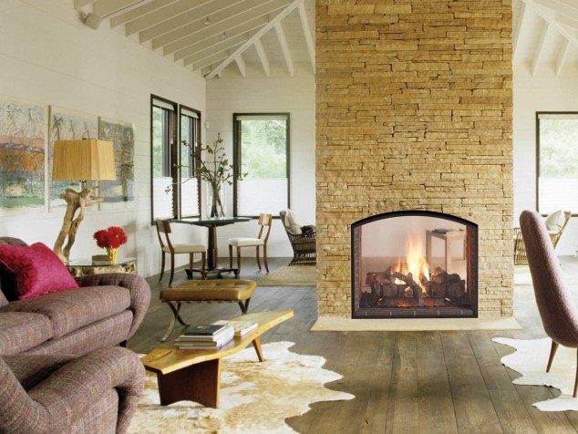 gas fireplaces double sided closed 634x476 15 Ultra Modern Two Sided Fireplaces That Make A Real Wow Addition In Your Home