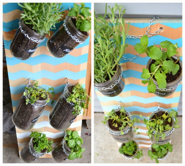 Make A Perfect Home Décor With These 17 Extraordinary Indoor Gardens herb jars 634x570 Make A Perfect Home Décor With These 17 Extraordinary Indoor Gardens