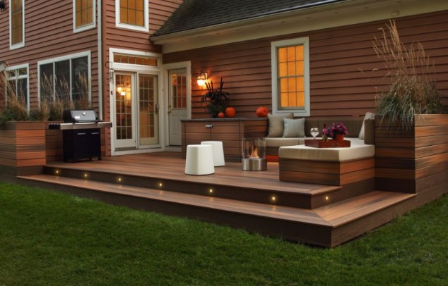 inset lights for deck 634x406 18 Impeccable Deck Design Ideas For The Patio That Add Value To Any Home