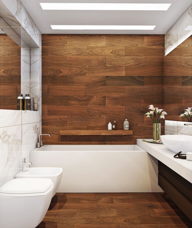 16 Stylish Ideas How To Make The Wood A Dominant Material In Your Modern Interior Design kak vybrat plitku s risunkom 634x753 16 Stylish Ideas How To Make The Wood A Dominant Material In Your Modern Interior Design