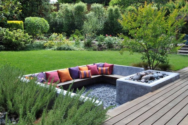 15 Magnificent Sunken Designs Ideas For Your Garden That Will Leave You At Awe kominek w ogrodzie42 634x420 15 Magnificent Sunken Designs Ideas For Your Garden That Will Leave You At Awe