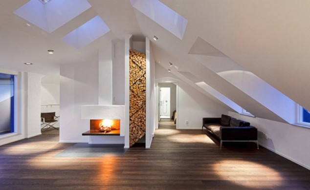 16 Brilliant Ideas How To Create Appealing Firewood Storage Space At Home sovremennaya ideya hraneniya drov vozle kamina 1 634x389 16 Brilliant Ideas How To Create Appealing Firewood Storage Space At Home
