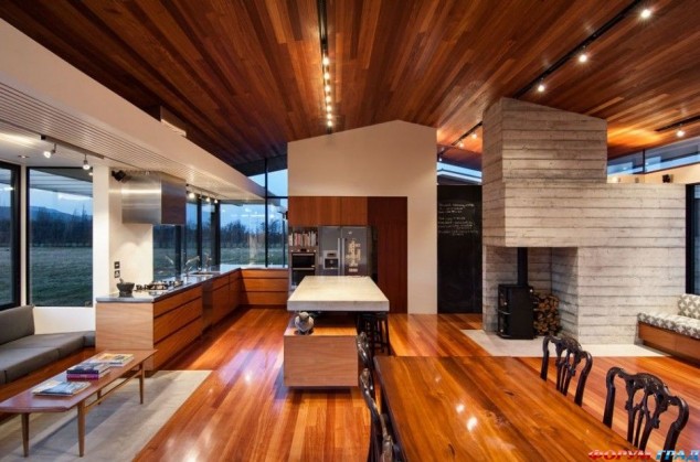 wairau house 7 634x419 16 Stylish Ideas How To Make The Wood A Dominant Material In Your Modern Interior Design