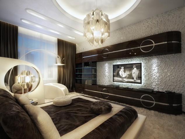 16 Contemporary And Modern Bedroom Designs With TV 275151 634x476 16 Contemporary And Modern Bedroom Designs With TV