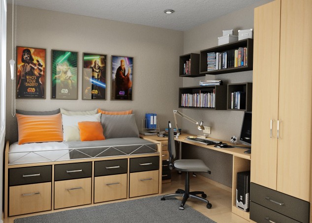 4 Storage Ideas For Cool Small Teens Bedrooms Fantastic bedroom ideas for teenage boys 634x454 12 Ideas For Beds With Drawers To Get Extra Storage Space In Your Bedroom