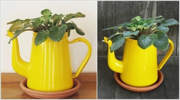 8233b9b51c7f 634x351 14 Clever Ideas How To Recycle Old Kitchenware Into Planters