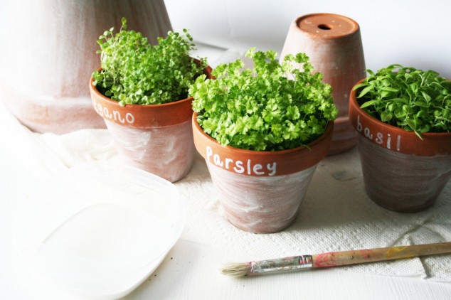 DIY Aged clay pots 07 1024x682 634x422 13 Inspiring Projects That Use Mini Terracotta Pots