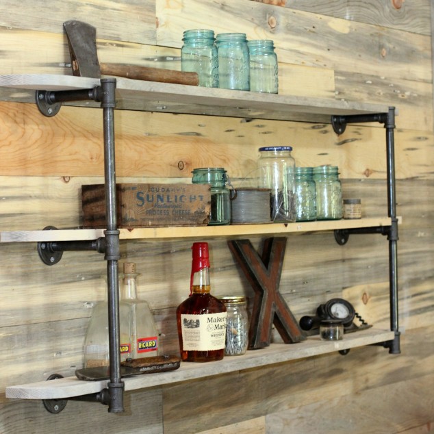 Reclaimed Wood Shelves Diy 634x634 12 Creative And Easy DIY Wood Plank Projects To Refresh Your Home