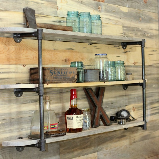 12 Creative And Easy DIY Wood Plank Projects To Refresh Your Home Reclaimed Wood Shelves Diy 634x634 12 Creative And Easy DIY Wood Plank Projects To Refresh Your Home