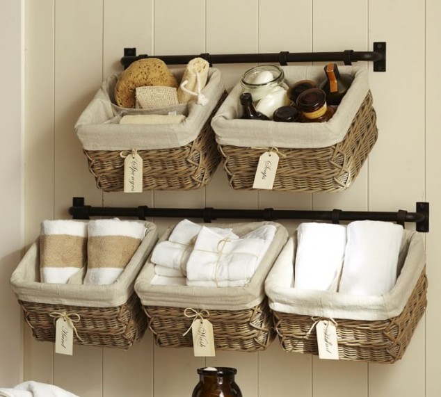 build your own hannah basket wall system o 634x571 15 Amazing And Smart Storage Ideas That Will Help You Declutter The Bathroom