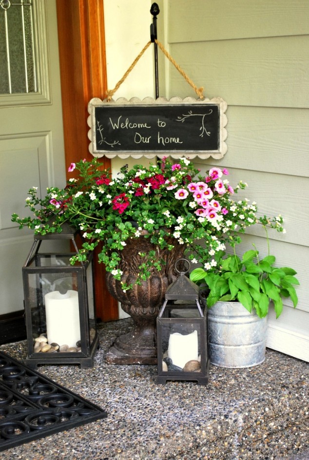 15 Gorgeous Front Door Flower Decorations To Inspire You To Personalize Your Home ca272ec2eb6ad9e776734622cea06615 634x944 15 Gorgeous Front Door Flower Decorations To Inspire You To Personalize Your Home