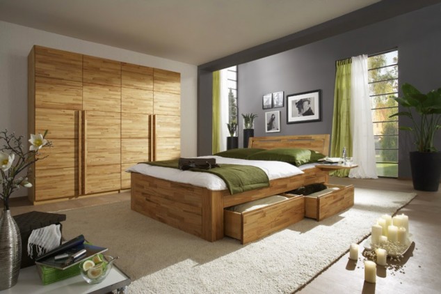 12 Ideas For Beds With Drawers To Get Extra Storage Space In Your Bedroom functional bedroom storage ideas under bed drawers 634x422 12 Ideas For Beds With Drawers To Get Extra Storage Space In Your Bedroom