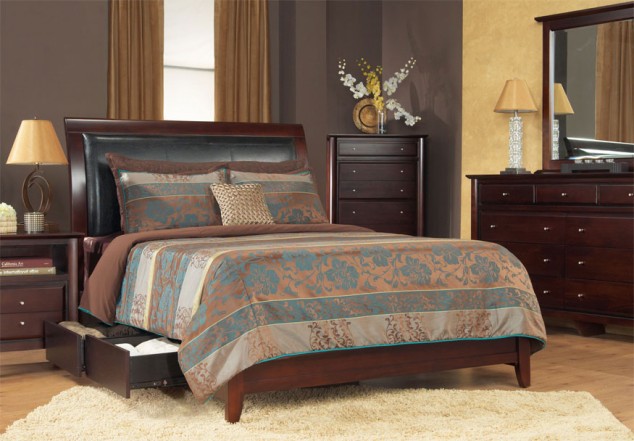 12 Ideas For Beds With Drawers To Get Extra Storage Space In Your Bedroom manhattan bed opend lg 634x441 12 Ideas For Beds With Drawers To Get Extra Storage Space In Your Bedroom