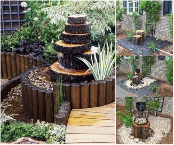 20 15 Fantastic DIY Home And Garden Wood Log Decorations