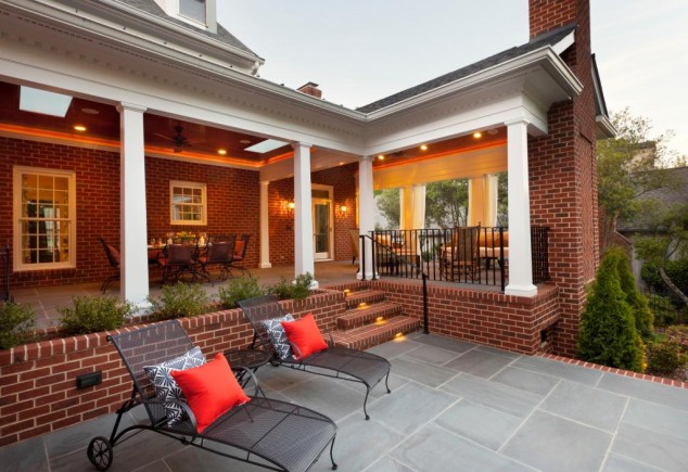 Shillington20Outdoor209 1 634x435 13 Ideas How To Make An Inviting Patio Design Using Bricks