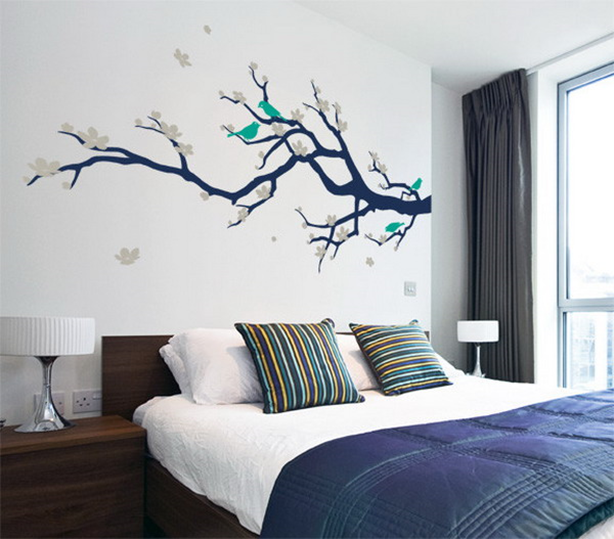 Windows Live Writer 19fd9debf0d7 A0EE wall20decals 3 13 Vibrant Wall Designs To Beautify The Bedroom