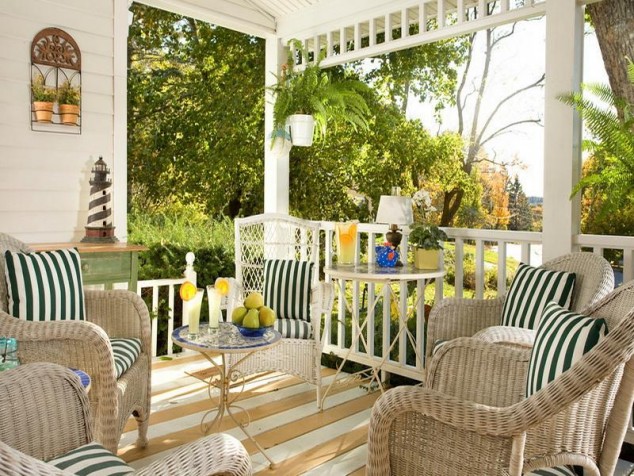 back porch designs for houses 634x476 16 Adorable Colorful Porch Designs For Creating A Welcoming Atmosphere