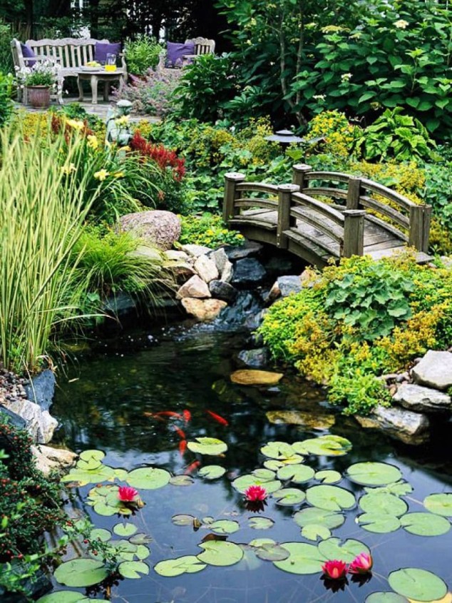 21 Brilliant Wooden Garden Bridges That Could Fill The Garden With Beauty And Charm bd5cb545719c1eeea9a35a2a5d8d74ef Source bhg.com min 634x845 21 Brilliant Wooden Garden Bridges That Could Fill The Garden With Beauty And Charm