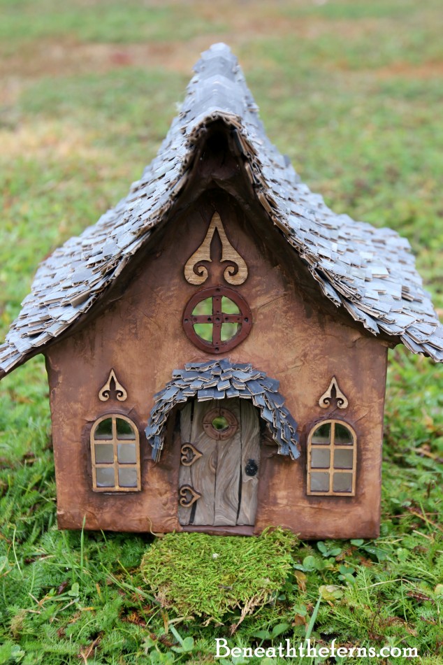 fairy house fairy gardens miniature elf house by beneath the ferns 634x951 15 Dreamy Fairy Cottages That Will Turn Your Garden Into A Magical Place