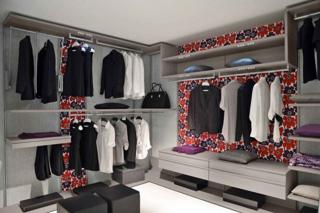 16 Useful Ideas For Better Closet Organization You Can Get Inspiration From furniture white wooden walk in closet with stainless steel cloth hooks and racks complete with drawers modern small square walk in closet ideas to save your stuff 936x624 634x423 16 Useful Ideas For Better Closet Organization You Can Get Inspiration From