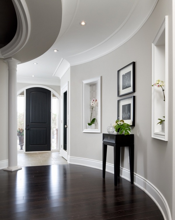 12 Great Hallway Designs From Which You Easily Get An Idea How To Organize Yours hallway design ideas hardwood flooring console table recessed lights 12 Great Hallway Designs From Which You Easily Get An Idea How To Organize Yours