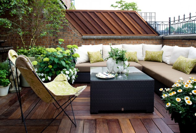 16 Modern Balcony Garden Ideas To Get Inspired From hly3 contemporary patio 634x432 16 Modern Balcony Garden Ideas To Get Inspired From