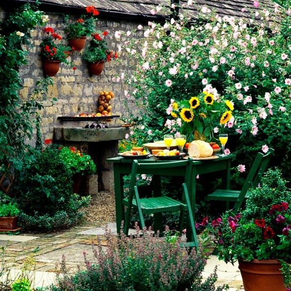 holding garden ideas patio  large 14 Cool Tiny Garden Decorations To Add Charm And Style Outdoors