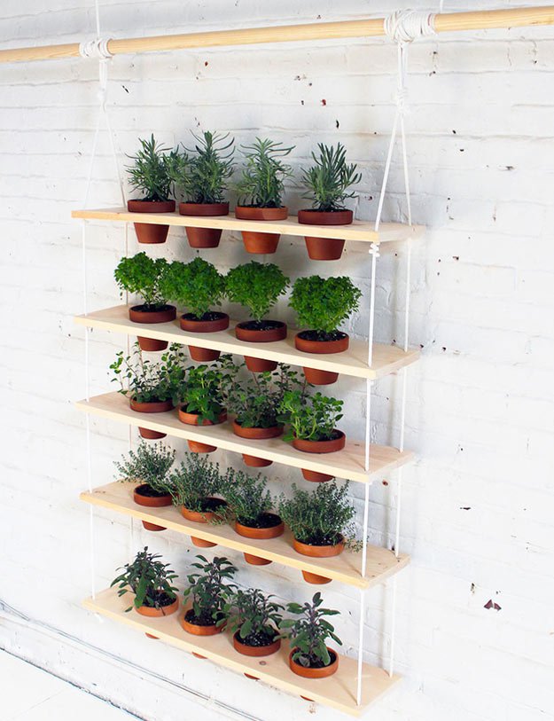 Indoor Herb Garden Ideas Hanging Herb Garden 15 Incredible Ideas For Indoor Herb Garden