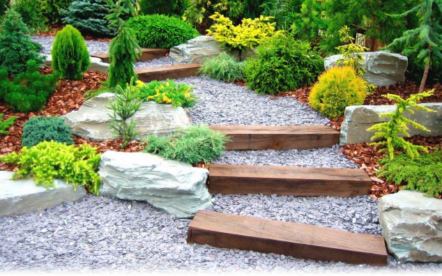 fond ecran nature paysages jardins 0261 634x396 15 Stylish Garden Designs That Use Stones And Rocks