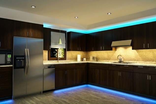 15 Adorable LED Lighting Ideas For The Interior Design led kitchen home interior lighting design 634x423 15 Adorable LED Lighting Ideas For The Interior Design