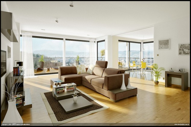 14 Inspirational Ideas To Add Rug In The Living Room living 634x423 14 Inspirational Ideas To Add Rug In The Living Room