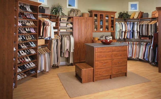 16 Мodern Аnd Stylish His And Hers Walk In Closets walk in closet organizers 9 1 634x389 16 Мodern Аnd Stylish His And Hers Walk In Closets