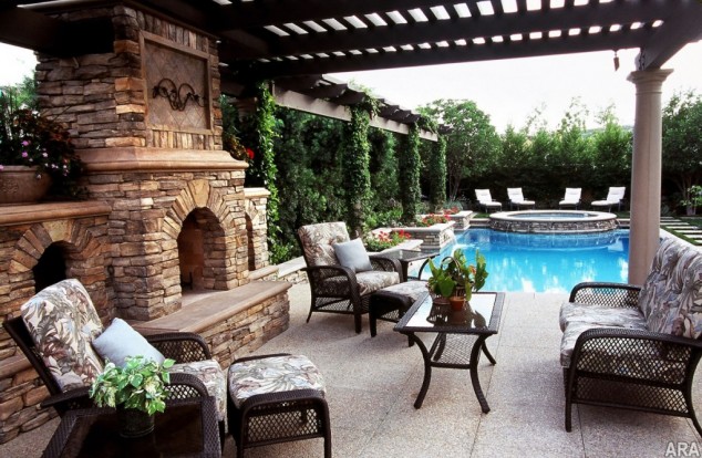 10+ Ideas For Wonderful Mini Swimming Pools In Your Back Yard Attached Covered Patio Plans 634x414 10+ Ideas For Wonderful Mini Swimming Pools In Your Back Yard