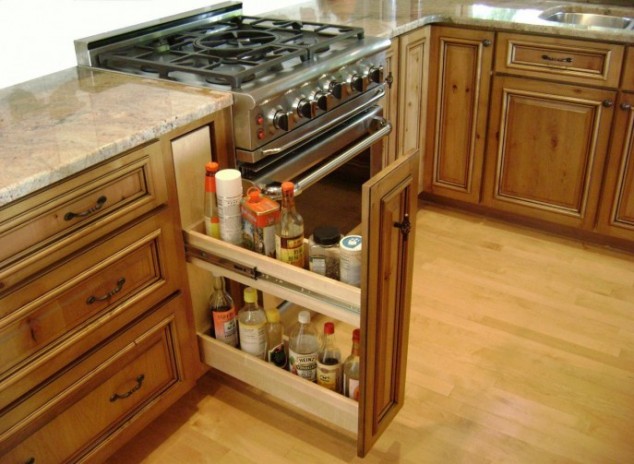 17 Creative Ideas That Can Help You to Save Some Space in Your Kitchen awesome nice design of the wooden storage cabinets that can be decor with wooden floor can add the beauty inside modern house design ideas with wooden cabinet inside 687x503 634x464 17 Creative Ideas That Can Help You to Save Some Space in Your Kitchen