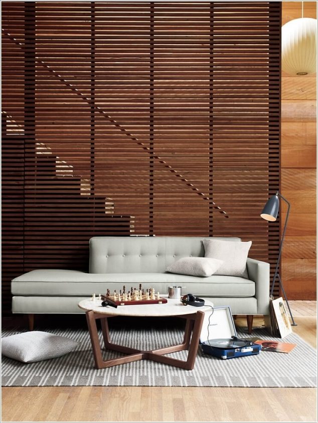 10 stylish ways decorate home wood screens 4 634x843 12 Ideas How To Use Wooden Screens For Indoor And Outdoor