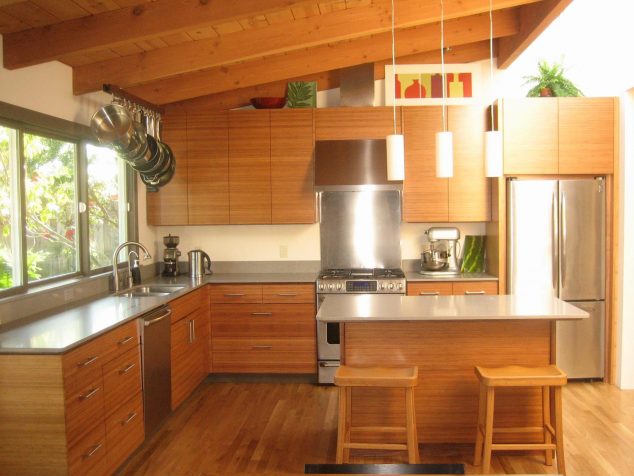 13 Bamboo Kitchen Cabinets For Unique And Stylish Kitchen Contemporary Bamboo Kitchen Cabinets Inspirations 634x476 13 Bamboo Kitchen Cabinets For Unique And Stylish Kitchen