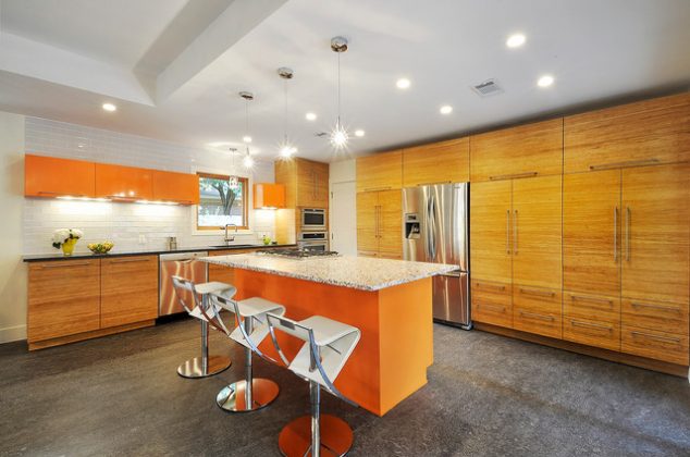13 Bamboo Kitchen Cabinets For Unique And Stylish Kitchen eclectic kitchen 634x420 13 Bamboo Kitchen Cabinets For Unique And Stylish Kitchen