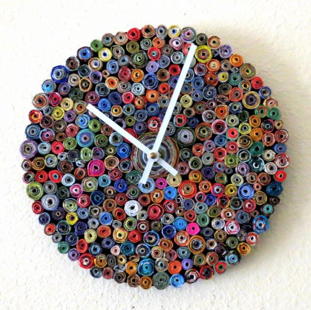 12 Impressive DIY Wall Clock To Look What Time Is It 26 Extremely Creative Handmade Wall Clocks 12 634x633 12 Impressive DIY Wall Clock To Look What Time Is It
