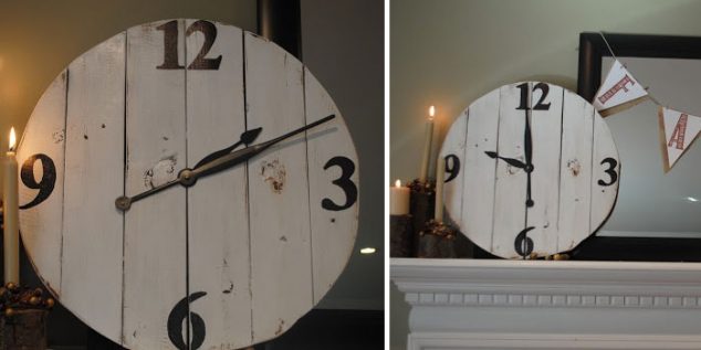 12 Impressive DIY Wall Clock To Look What Time Is It 26 diy clock 634x317 12 Impressive DIY Wall Clock To Look What Time Is It
