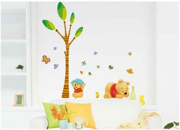 15 Kids Wall Stickers For Your Little Treasures Bear Tree crystal Wall Sticker Anime Cartoon Cute Nursery DIY Baby Room Cool Decoration Wall Sticker 634x456 15 Kids Wall Stickers For Your Little Treasures