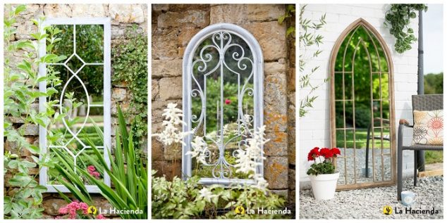 Miroir de jardin janvier Delamaison.fr  634x317 14 Simple But Attractive Garden Doors And Garden Mirrors