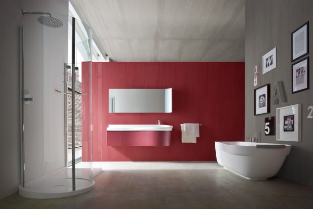 12 Red Accent Bathroom Ideas To Fall In Love With Modern bathroom design271 634x423 12 Red Accent Bathroom Ideas To Fall In Love With
