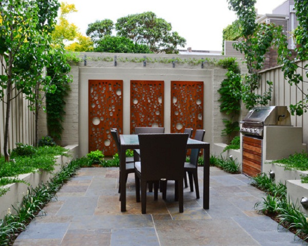 15 Asian Patio Ideas For Gorgeous Backyard Nice Contemporary Metal Outdoor Patio Wall Art Decor 15 Asian Patio Ideas For Gorgeous Backyard