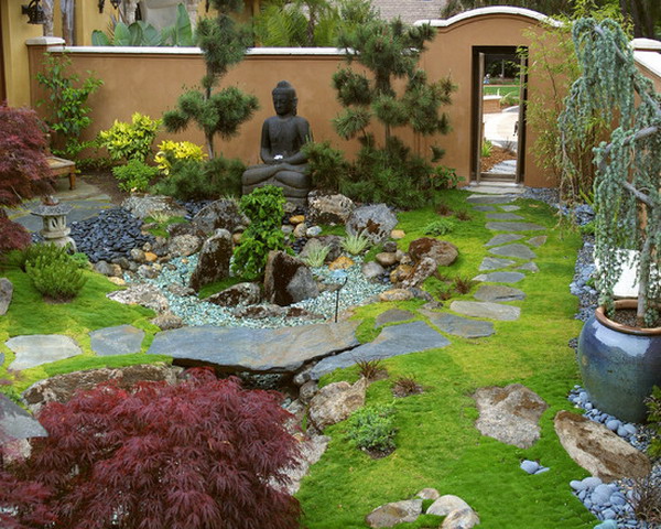 15 Asian Patio Ideas For Gorgeous Backyard Nice Look of Asian Garden Statues Landscape 15 Asian Patio Ideas For Gorgeous Backyard