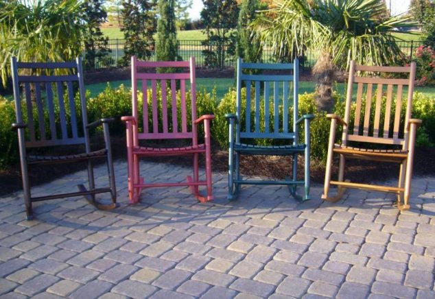 15 Outdoor Rocking Chairs For Front Porch Oak Outdoor Rocking Chairs 634x436 15 Outdoor Rocking Chairs For Front Porch