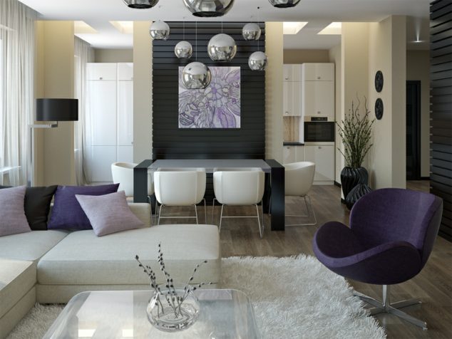  12 Outstanding White And Purple Living Room For Lovely House